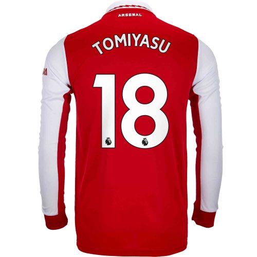 2022/23 adidas Takehiro Tomiyasu Arsenal L/S Home Jersey