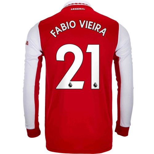 2022/23 adidas Fabio Vieira Arsenal L/S Home Jersey