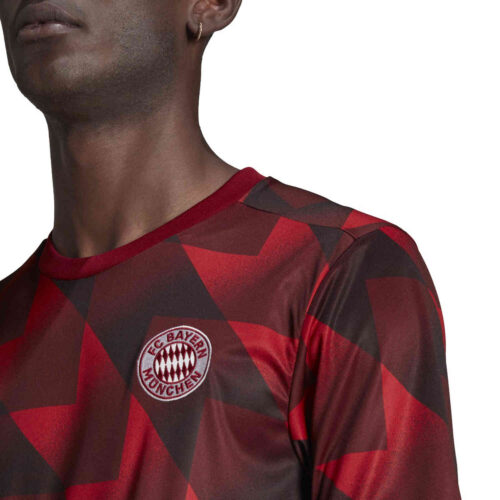 adidas Bayern Munich Pre-match Top – FCB True Red/Burgundy/Black