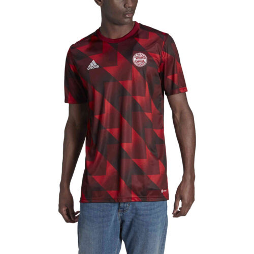 adidas Bayern Munich Pre-match Top – FCB True Red/Burgundy/Black