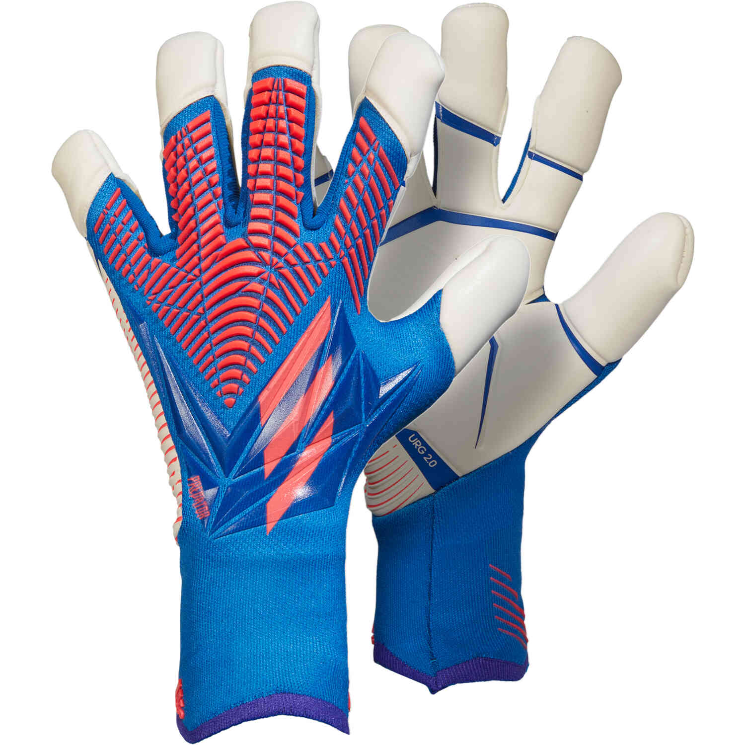 juego de acuerdo a constante adidas Predator Pro Hybrid Goalkeeper Gloves - Sapphire Edge - SoccerPro