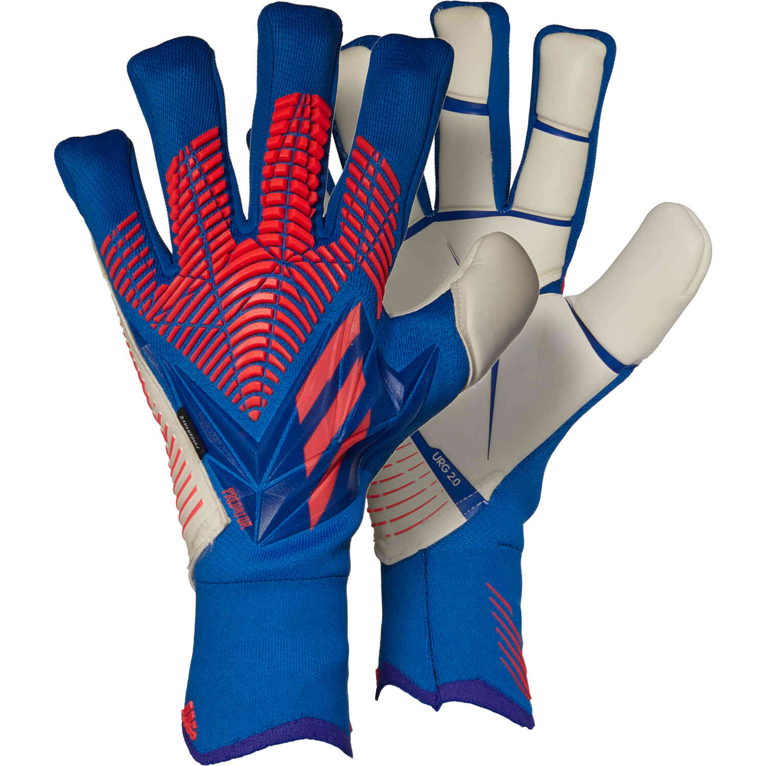 adidas Predator Pro Fingersave Goalkeeper Gloves - Sapphire - SoccerPro