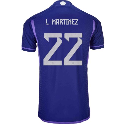 2022 adidas Lautaro Martinez Argentina Away Authentic Jersey