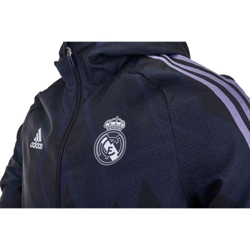 adidas Real Madrid Windbreaker Jacket – Night Navy