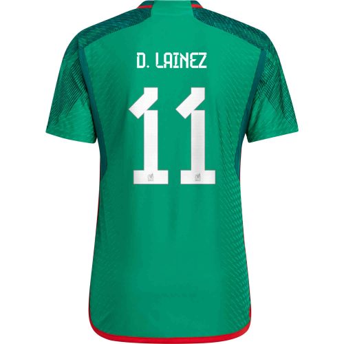 2022 adidas Diego Lainez Mexico Home Authentic Jersey