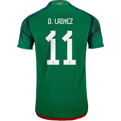 2022 adidas Diego Lainez Mexico Home Jersey