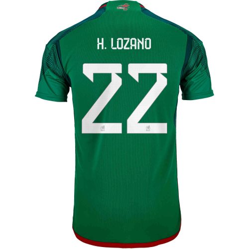 2022 adidas Hirving Lozano Mexico Home Jersey