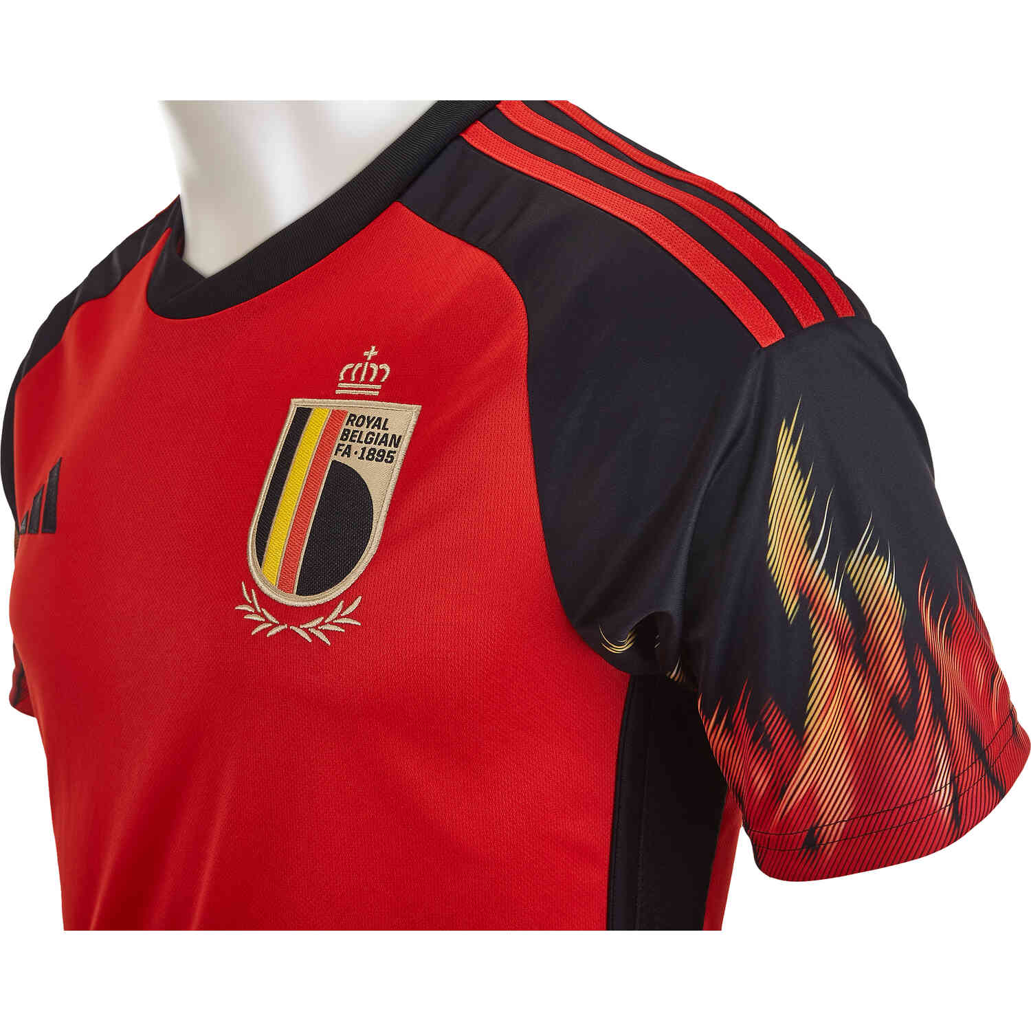 Adidas Men's Belgium 2022 Home Jersey - Red/Black, M