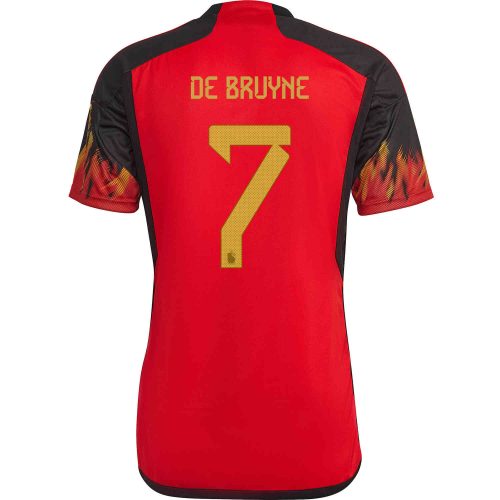 2022 adidas Kevin De Bruyne Belgium Home Jersey