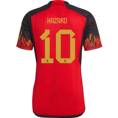 2022 adidas Eden Hazard Belgium Home Jersey