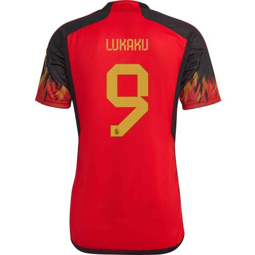 2022 adidas Romelu Lukaku Belgium Home Jersey