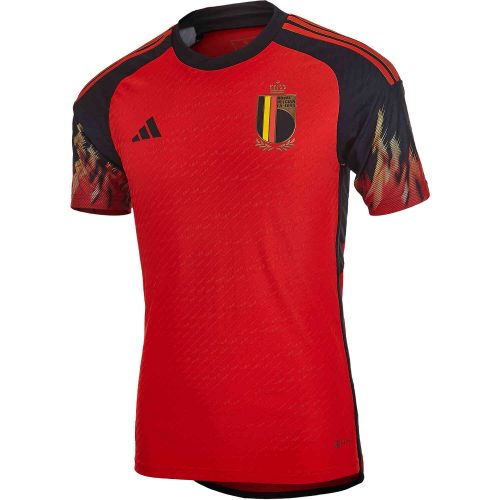 2022 adidas Romelu Lukaku Belgium Home Authentic Jersey