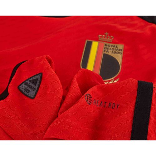 2022 adidas Eden Hazard Belgium Home Authentic Jersey