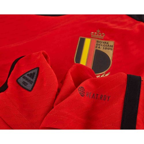 2022 adidas Kevin De Bruyne Belgium Home Authentic Jersey