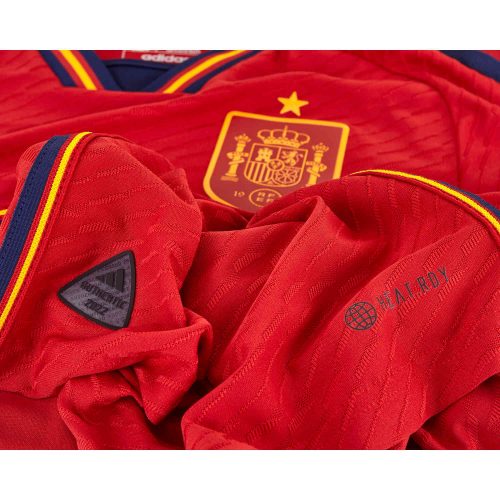 2022 adidas Spain Home Authentic Jersey