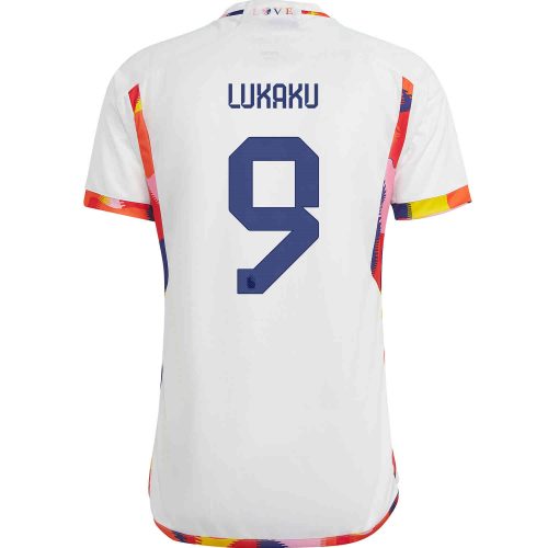 2022 Kids adidas Romelu Lukaku Belgium Away Jersey