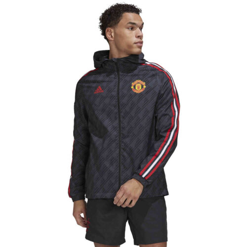 adidas Manchester United Windbreaker Jacket – Night Grey