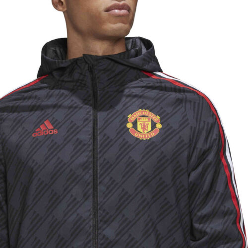 adidas Manchester United Windbreaker Jacket – Night Grey