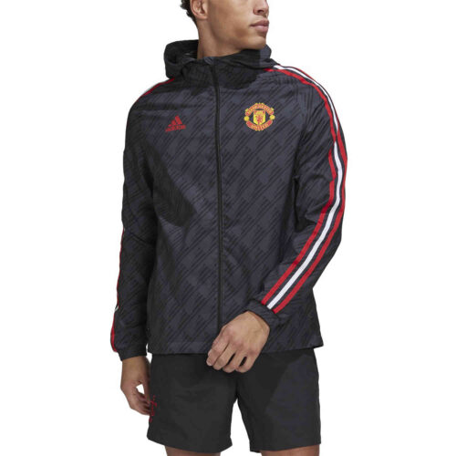 adidas Manchester United Windbreaker Jacket – Night Grey