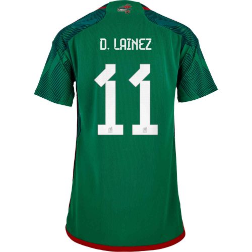 2022 Womens adidas Diego Lainez Mexico Home Jersey