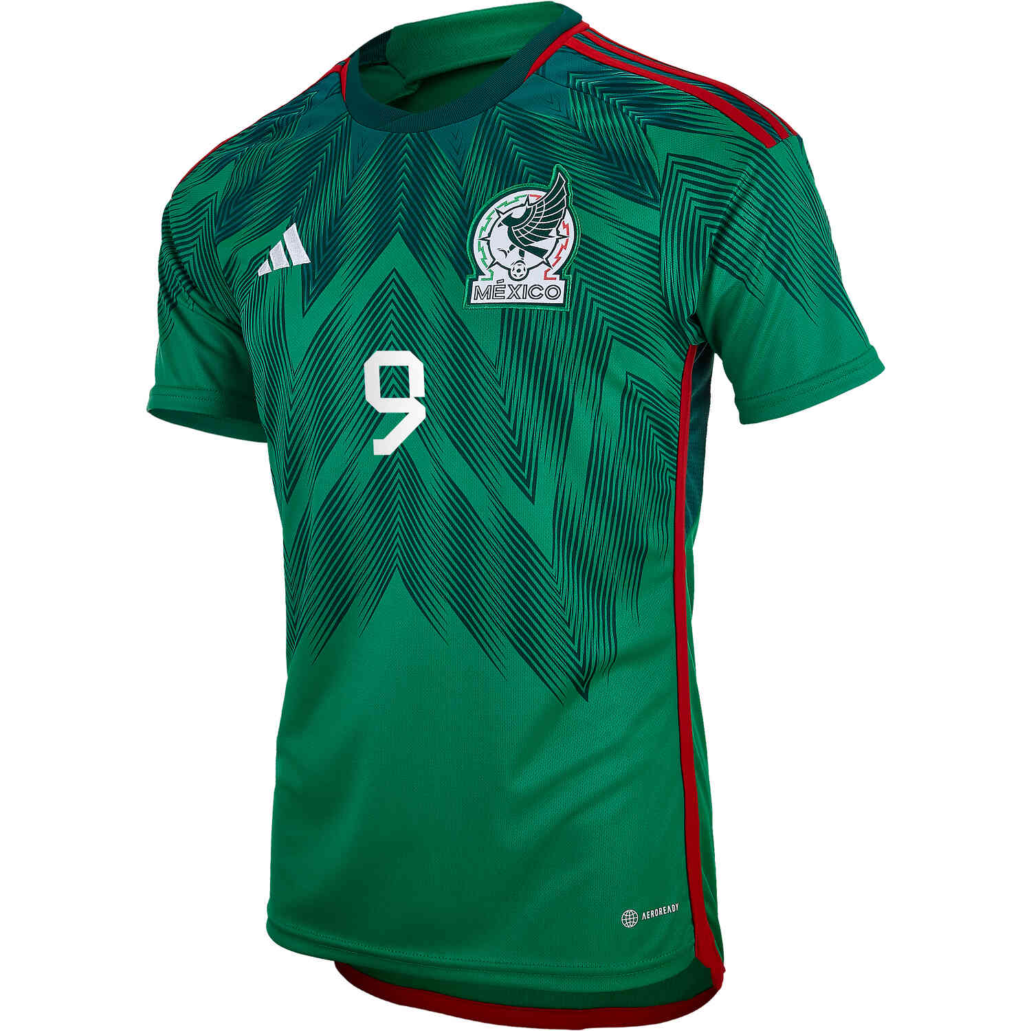 2022 Kids adidas Raul Jimenez Mexico Home Jersey SoccerPro