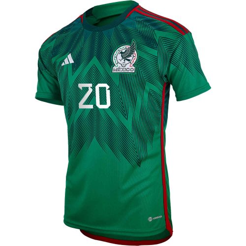 2022 Kids adidas Henry Martin Mexico Home Jersey