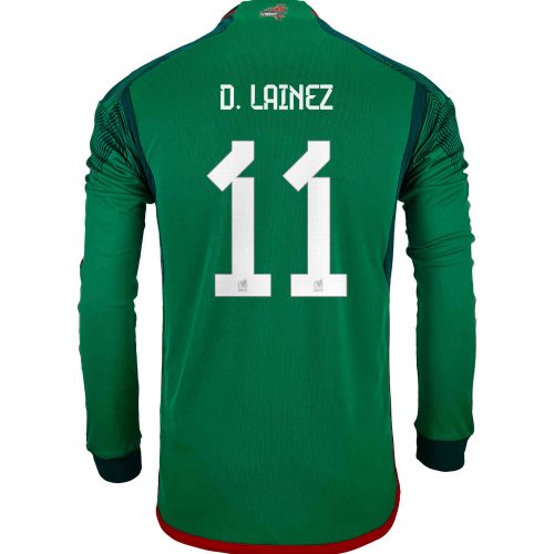 2022 adidas Diego Lainez Mexico L/S Home Jersey