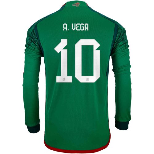 2022 adidas Alexis Vega Mexico L/S Home Jersey
