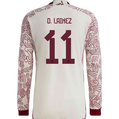 2022 adidas Diego Lainez Mexico L/S Away Jersey