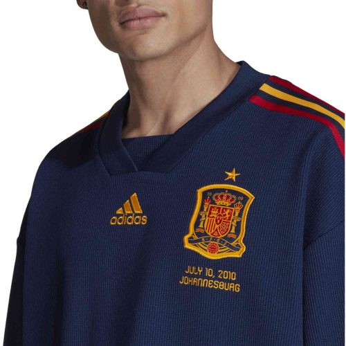 adidas Spain 3/4 Sleeve Lifestyle Jersey – Team Navy Blue
