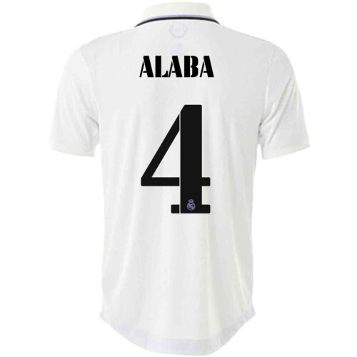 2022/23 Nike David Alaba Real Madrid Home Authentic Jersey