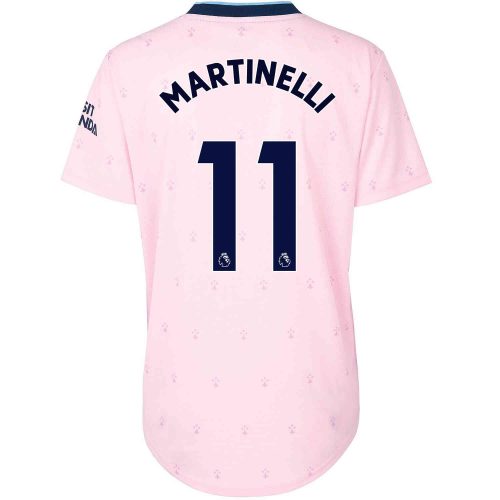 2022/23 Womens adidas Gabriel Martinelli Arsenal 3rd Jersey