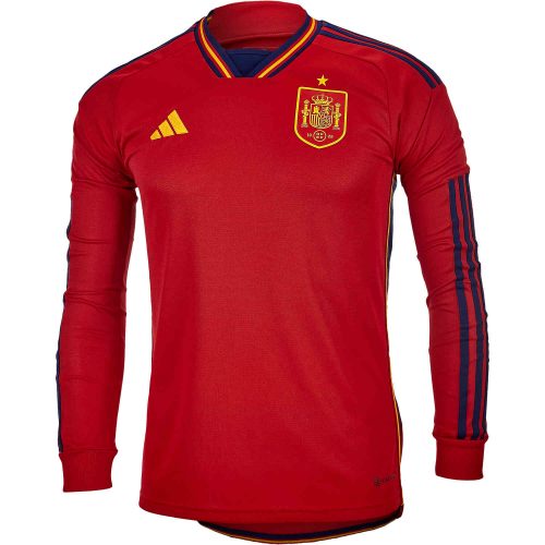 2022 adidas Spain L/S Home Jersey