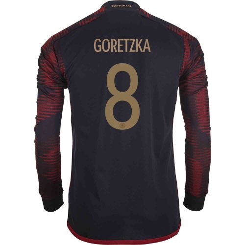 2022 adidas Leon Goretzka Germany L/S Away Jersey