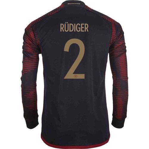 2022 adidas Antonio Rudiger Germany L/S Away Jersey