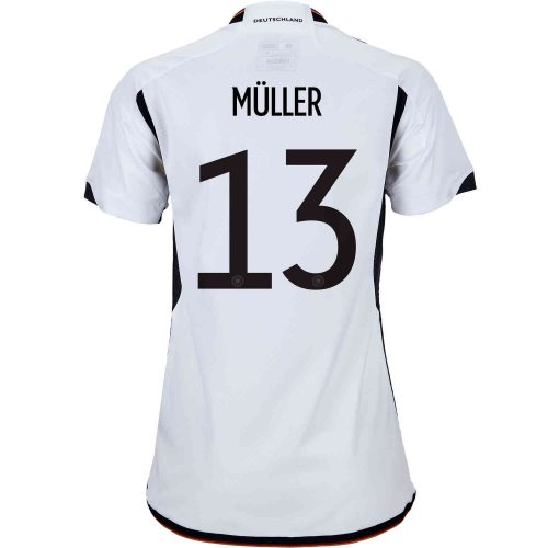 2022 Womens adidas Thomas Muller Germany Home Jersey