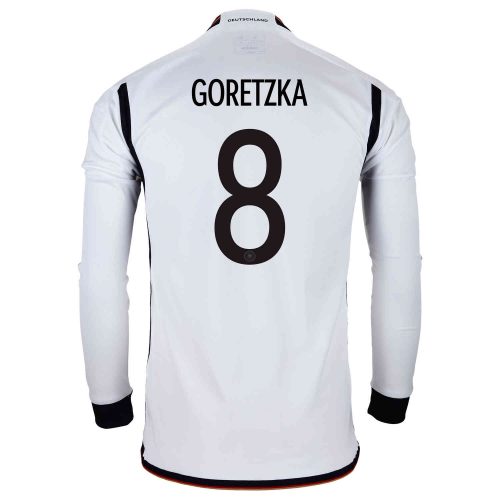 2022 adidas Leon Goretzka Germany L/S Home Jersey