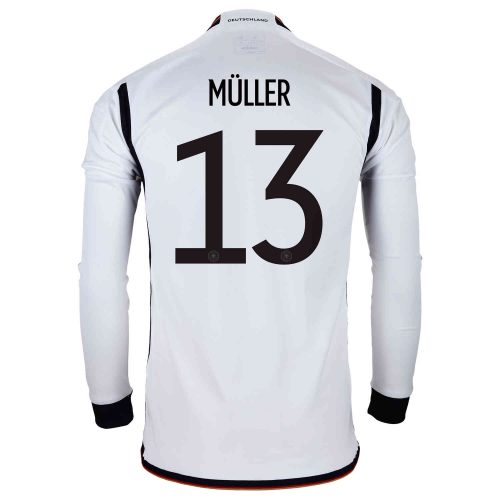 2022 adidas Thomas Muller Germany L/S Home Jersey