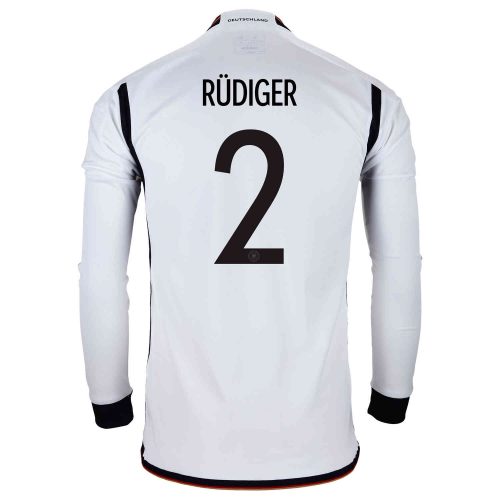 2022 adidas Antonio Rudiger Germany L/S Home Jersey