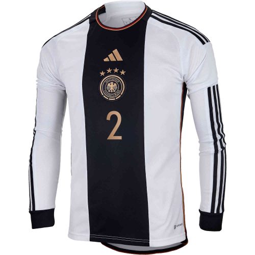 2022 adidas Antonio Rudiger Germany L/S Home Jersey