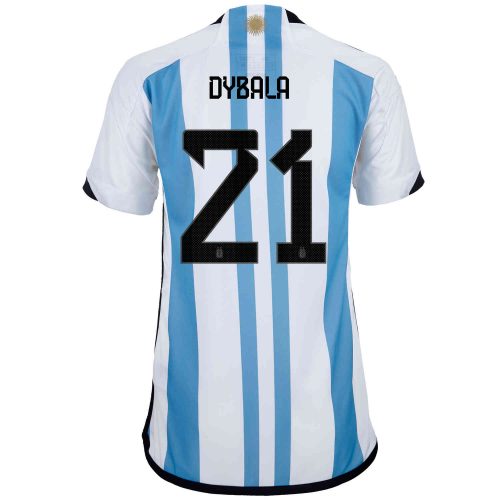 2022 Womens adidas Paulo Dybala Argentina Home Jersey