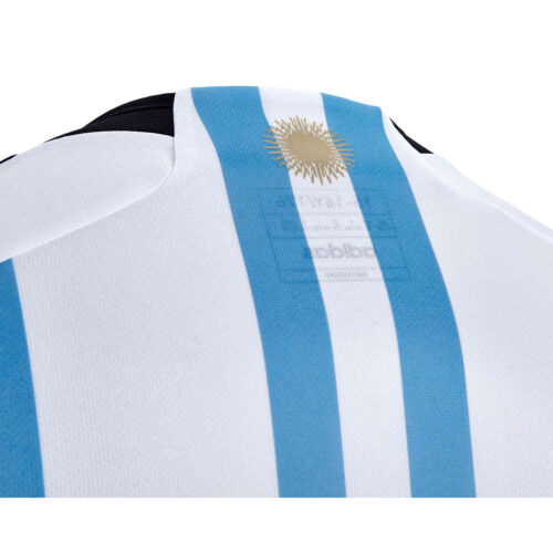 2022 Kids adidas Lionel Messi Argentina Home Jersey