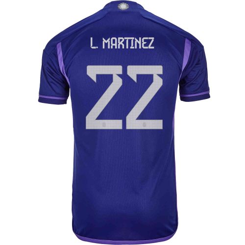 2022 Kids adidas Lautaro Martinez Argentina Away Jersey