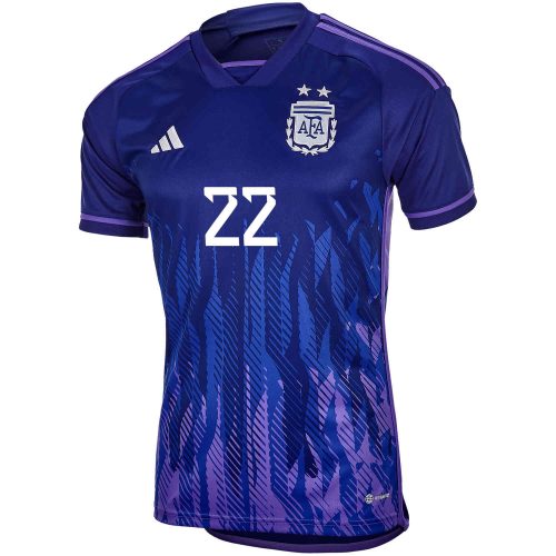 2022 Kids adidas Lautaro Martinez Argentina Away Jersey