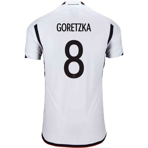 2022 adidas Leon Goretzka Germany Home Authentic Jersey