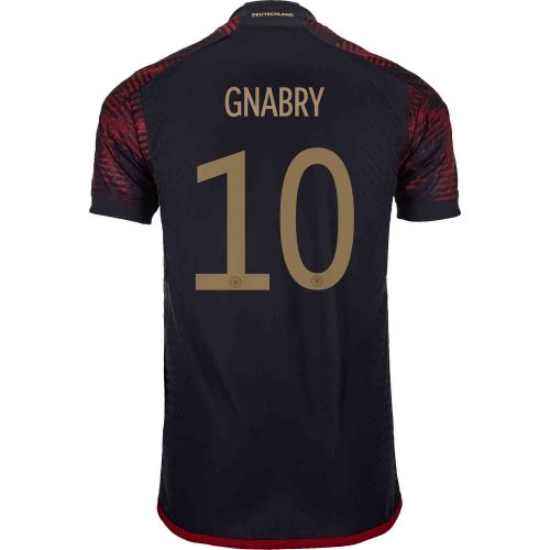 2022 adidas Serge Gnabry Germany Away Authentic Jersey