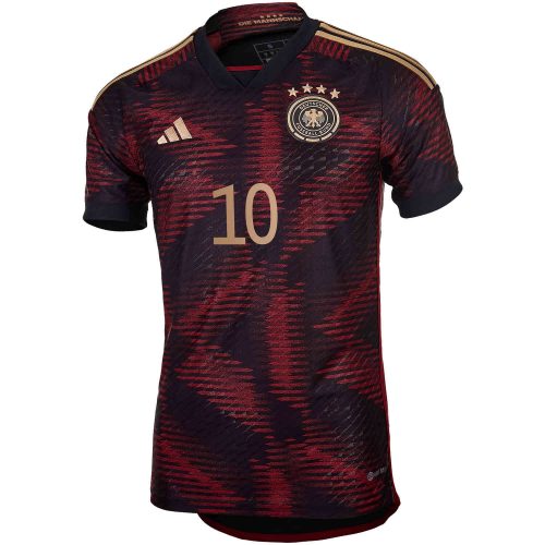 2022 adidas Serge Gnabry Germany Away Authentic Jersey