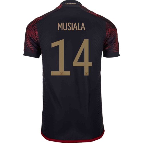 2022 adidas Jamal Musiala Germany Away Authentic Jersey