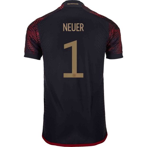2022 adidas Manuel Neuer Germany Away Authentic Jersey