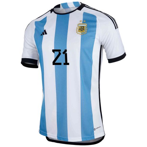 2022 adidas Paulo Dybala Argentina Home Jersey